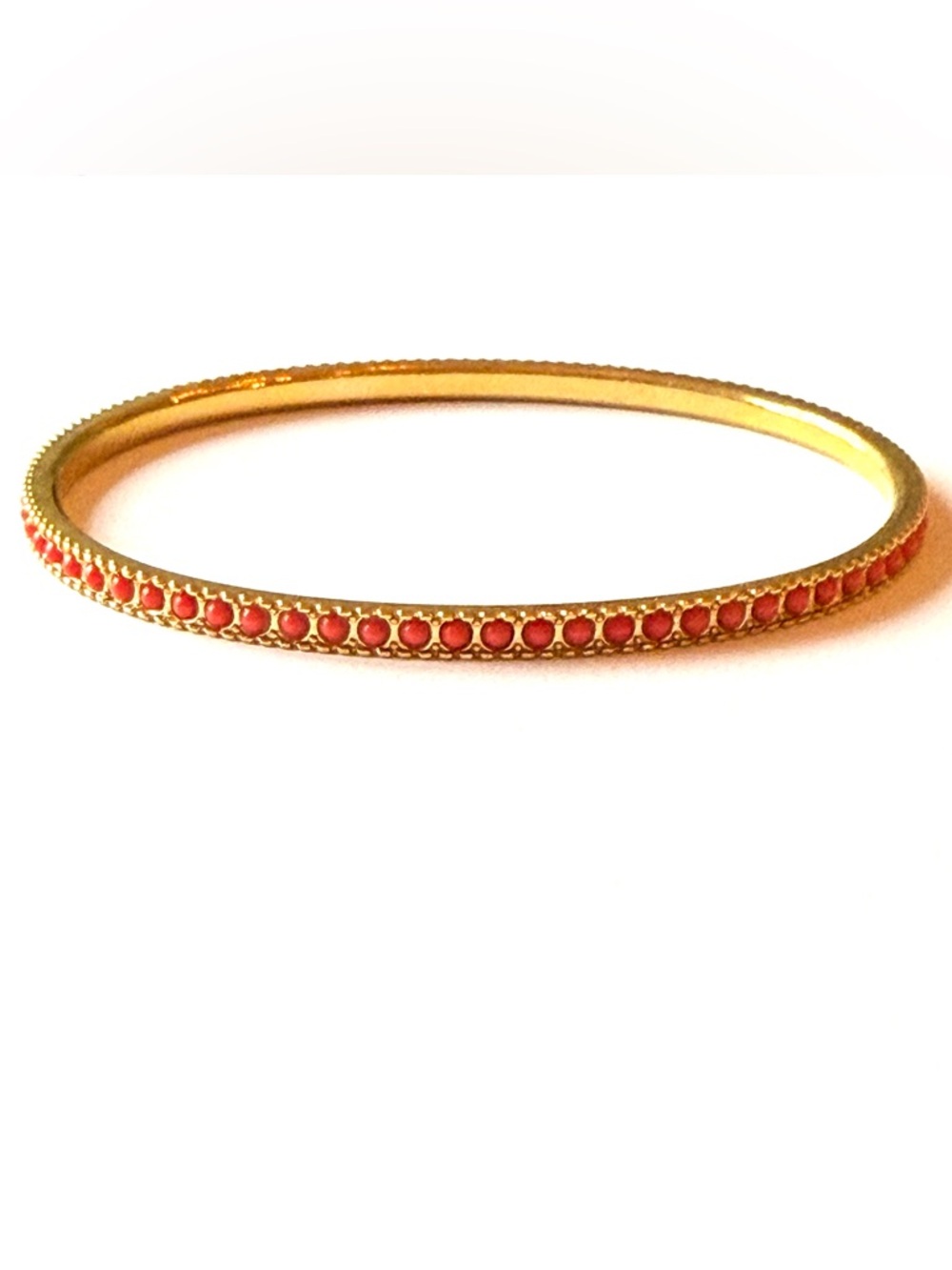 Banana Republic Gold Bangle with Orange Stones